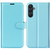 Samsung Galaxy A26 5G Litchi Texture Horizontal Flip Leather Phone Case with Holder - Blue