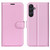 Samsung Galaxy A26 5G Litchi Texture Horizontal Flip Leather Phone Case with Holder - Pink