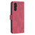 Samsung Galaxy A26 5G Magnetic Buckle Rhombus Texture Leather Phone Case - Red
