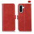 Samsung Galaxy A26 5G Magnetic Crazy Horse Texture Genuine Leather RFID Phone Case - Red