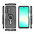 Samsung Galaxy A26 5G Metal Kickstand TPU Hybrid PC Phone Case - Black
