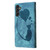 Samsung Galaxy A26 5G Pen Heart Cat Embossed Leather Phone Case - Blue