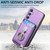 Samsung Galaxy A26 5G Retro Folding Ring Holder Card Bag MagSafe Phone Case - Purple