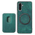 Samsung Galaxy A26 5G Retro Leather Card Bag Magnetic Phone Case - Green