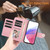 Samsung Galaxy A26 5G Rhombic Texture Flip Leather Phone Case with Lanyard - Pink