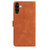 Samsung Galaxy A26 5G Rose Flower Embossing Pattern Leather Phone Case - Brown