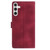 Samsung Galaxy A26 5G Rose Flower Embossing Pattern Leather Phone Case - Red
