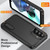 Samsung Galaxy A26 5G Rugged PC Hybrid Silicone Phone Case with Holder - Black