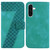 Samsung Galaxy A26 5G Seven-shaped Embossed Leather Phone Case - Green