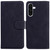 Samsung Galaxy A26 5G Skin Feel Pure Color Flip Leather Phone Case - Black
