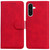 Samsung Galaxy A26 5G Skin Feel Pure Color Flip Leather Phone Case - Red