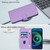 Samsung Galaxy A26 5G Skin Feel Solid Color Leather Phone Case with Lanyard - Lavender Purple