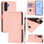 Samsung Galaxy A26 5G Skin Feel Solid Color Leather Phone Case with Lanyard - Pink