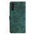 Samsung Galaxy A26 5G Skin-feel Embossed Butterfly Leather Phone Case - Green