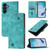 Samsung Galaxy A26 5G Skin-feel Embossed Leather Phone Case - Green