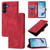 Samsung Galaxy A26 5G Skin-feel Embossed Leather Phone Case - Red