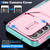 Samsung Galaxy A26 5G Sliding Camshield Phone Case - Pink + Grey Green
