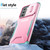 Samsung Galaxy A26 5G Sliding Camshield Phone Case - Pink + Grey Green