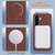 Samsung Galaxy A26 5G Solid Color Plating MagSafe Full Coverage Phone Case - Brown