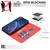 Samsung Galaxy A26 5G Splicing Color Hollow Flower Pattern RFID Leather Phone Case - Red