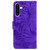 Samsung Galaxy A26 5G Tiger Embossing Pattern Flip Leather Phone Case - Purple