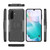 Samsung Galaxy A26 5G Tire Texture TPU + PC Phone Case with Holder - Black