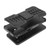 Samsung Galaxy A26 5G Tire Texture TPU + PC Phone Case with Holder - Black