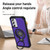 Samsung Galaxy A26 5G TPU Hybrid PC Magnetic Holder Phone Case - Dark Purple