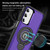 Samsung Galaxy A26 5G TPU Hybrid PC Magnetic Holder Phone Case - Dark Purple