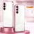 Samsung Galaxy A26 5G Transparent Plating Fine Hole Phone Case - Silver