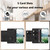 Samsung Galaxy A26 5G Tulips Embossed Leather Phone Case with Lanyard - Black