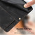 Samsung Galaxy A26 5G Tulips Embossed Leather Phone Case with Lanyard - Black