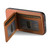 Samsung Galaxy A26 5G Twill Fabric Leather Vertical Flip RFID Card Bag Phone Case - Brown