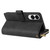 Samsung Galaxy S25 Edge 5G 9-Card Slots Zipper Wallet Bag Leather Phone Case - Black