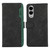 Samsung Galaxy S25 Edge 5G ABEEL Color Block Magnetic RFID Leather Phone Case - Black-Green
