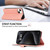 Samsung Galaxy S25 Edge 5G ABEEL Color Block Magnetic RFID Leather Phone Case - Pink-Cyan