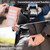 Samsung Galaxy S25 Edge 5G ABEEL Color Block Magnetic RFID Leather Phone Case - Pink-Cyan