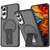 Samsung Galaxy S25 Edge 5G Acrylic Hybrid TPU MagSafe Holder Phone Case - Transparent Black