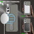 Samsung Galaxy S25 Edge 5G Acrylic Hybrid TPU MagSafe Holder Phone Case - Transparent Black