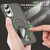 Samsung Galaxy S25 Edge 5G Acrylic Hybrid TPU MagSafe Holder Phone Case - Transparent Black