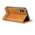 Samsung Galaxy S25 Edge 5G AZNS Magnetic Calf Texture Flip Leather Phone Case - Light Brown