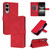 Samsung Galaxy S25 Edge 5G AZNS Skin Feel Calf Texture Flip Leather Phone Case - Red