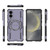 Samsung Galaxy S25 Edge 5G Butterfly Armor MagSafe Magnetic Ring Shockproof Phone Case - Purple