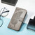 Samsung Galaxy S25 Edge 5G Butterfly Love Flower Embossed Leather Phone Case - Gray