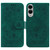Samsung Galaxy S25 Edge 5G Butterfly Rose Embossed Leather Phone Case - Green