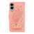 Samsung Galaxy S25 Edge 5G Butterfly Rose Embossed Leather Phone Case - Pink
