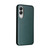Samsung Galaxy S25 Edge 5G Carbon Fiber Texture Flip Leather Phone Case - Green