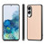 Samsung Galaxy S25 Edge 5G Carbon Fiber Texture Leather Back Cover Phone Case - Khaki