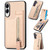 Samsung Galaxy S25 Edge 5G Carbon Fiber Vertical Flip Zipper Phone Case - Khaki Samsung Galaxy S25 Edge 5G Carbon Fiber Vertical Flip Zipper Phone Case - Khaki