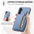 Samsung Galaxy S25 Edge 5G Carbon Fiber Vertical Flip Zipper Phone Case - Khaki Samsung Galaxy S25 Edge 5G Carbon Fiber Vertical Flip Zipper Phone Case - Khaki